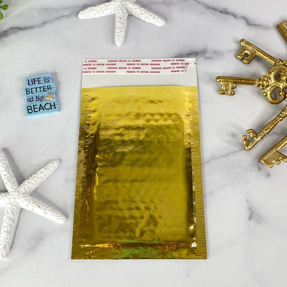 Clearance 27 4x8 Metallic Gold Bubble Mailers - Picture 5 of 5